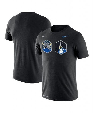 Men's Black Air Force Falcons Space Force Rivalry Badge T-shirt $18.90 T-Shirts