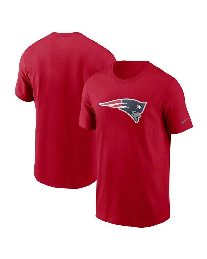 Men's Big and Tall Red New England Patriots Primary Logo T-shirt $19.79 T-Shirts