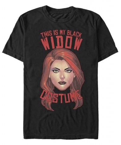 Marvel Men's Avengers Black Widow Halloween Costume Short Sleeve T-Shirt Black $17.15 T-Shirts