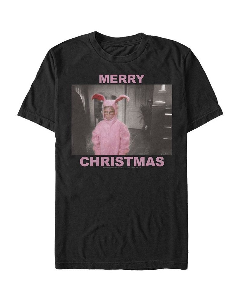 Men's Christmas Story Christmas Short Sleeves T-shirt Black $14.35 T-Shirts