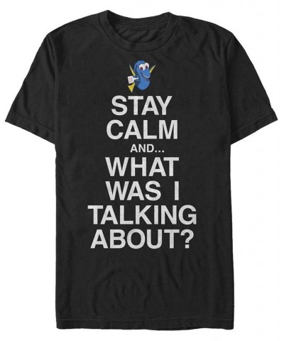 Men's Lost in Conversation Short Sleeve Crew T-shirt Black $17.50 T-Shirts