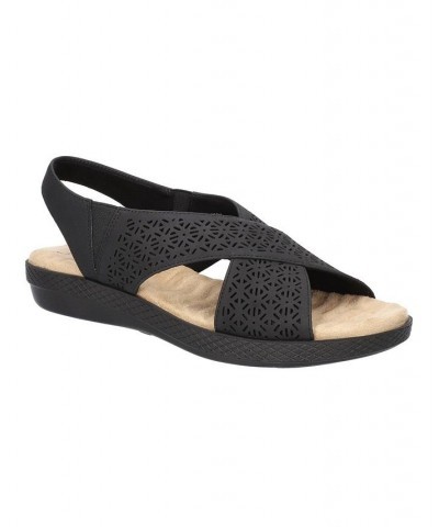 Women's Claudia Comfort Wave Sandals Black $26.00 Shoes