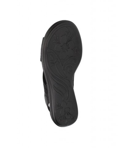 Women's Claudia Comfort Wave Sandals Black $26.00 Shoes