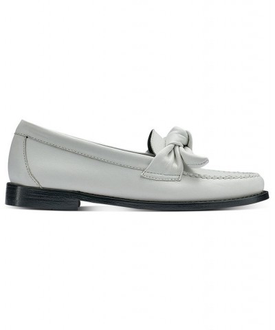 Women's Venetian Bow Loafers White $59.20 Shoes