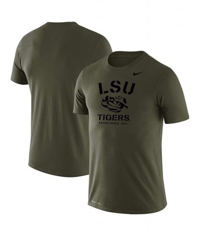 Men's Olive Lsu Tigers Stencil Arch Performance T-shirt $27.99 T-Shirts