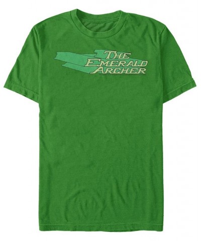 DC Men's The Emerald Archer Text Logo Short Sleeve T-Shirt $18.54 T-Shirts