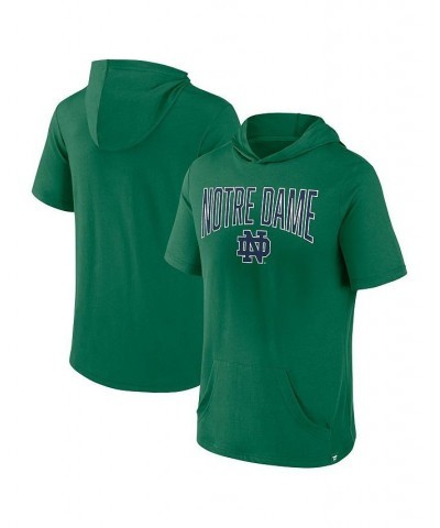 Men's Branded Green Notre Dame Fighting Irish Outline Lower Arch Hoodie T-shirt $26.49 T-Shirts