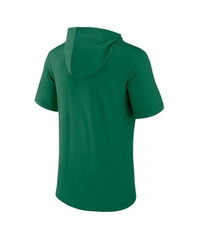 Men's Branded Green Notre Dame Fighting Irish Outline Lower Arch Hoodie T-shirt $26.49 T-Shirts