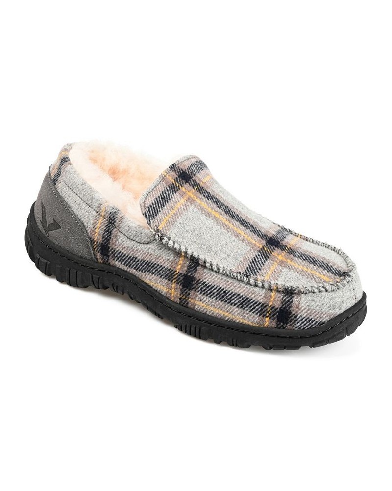 Men's Ember Moccasin Slippers Gray $32.80 Shoes