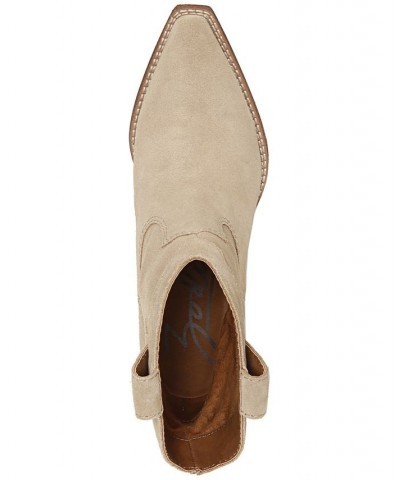 Women's Roslyn Western Booties Tan/Beige $72.67 Shoes