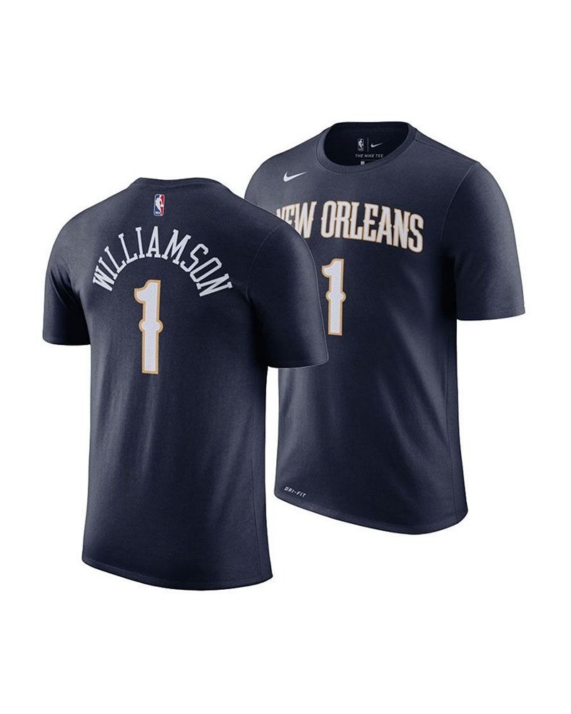 Men's Zion Williamson Navy New Orleans Pelicans 2019,2020 Name & Number Performance T-shirt $26.09 T-Shirts