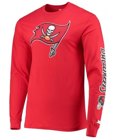 Men's Red Tampa Bay Buccaneers Halftime Long Sleeve T-shirt $25.30 T-Shirts