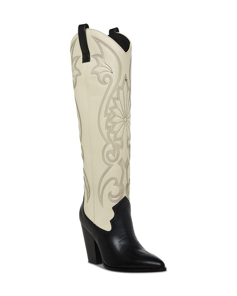 Women's Lasso Pull-On Western Boots Gray $71.64 Shoes