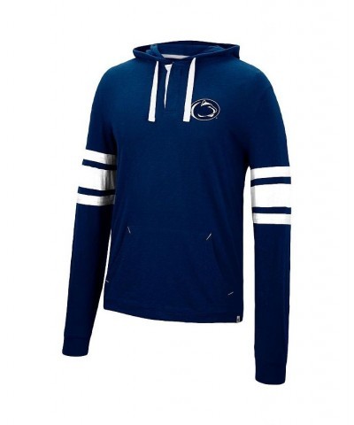 Men's Navy Penn State Nittany Lions Lebowski Hoodie Long Sleeve T-shirt $22.50 T-Shirts