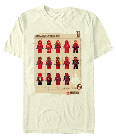 Men's Lego Ninjago Ninja Evolution Short Sleeve T-shirt Ivory/Cream $19.24 T-Shirts