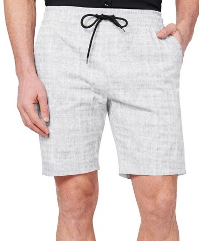 Men's Slim-Fit 4-Way Stretch Paisley-Print Drawstring Shorts White $36.14 Shorts